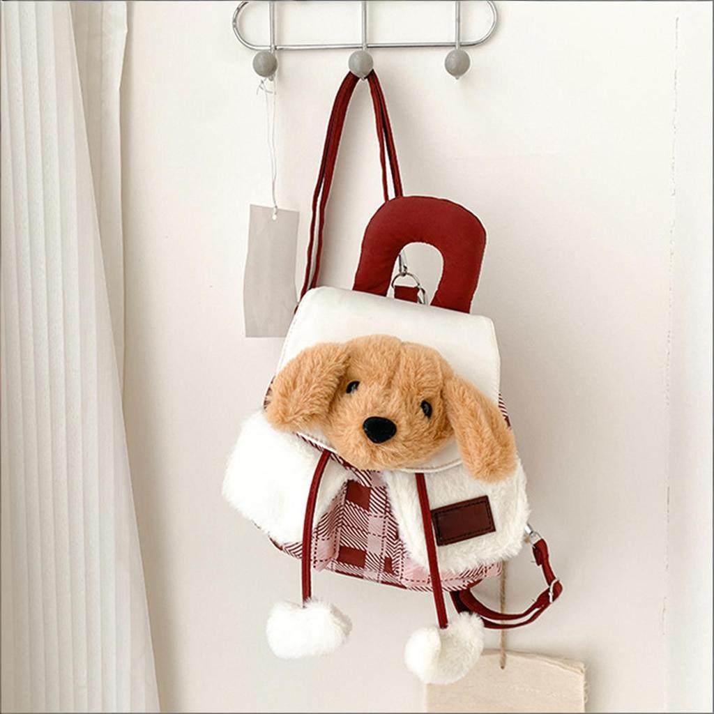 Плюшевый рюкзак с мультяшным персонажем, Милая сумка-кукла животного, Стильный рюкзак для девочек для повседневного использования и поездок на работу
