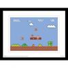 Художественная печать в рамке со сценой из игры Super Mario Bros.