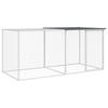 Chicken Coop with Roof Anthracite Grey 203 x 98 x 90 cm Galvanized Steel