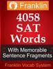 Книга Franklin 4058 SAT Words With Memorable Sentence Fragments