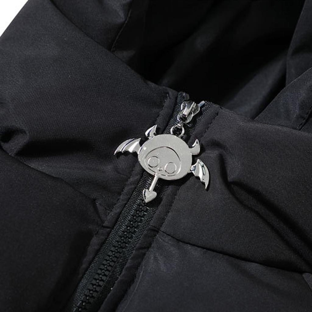 Мужская и женская толстая хлопковая куртка, свободная куртка с капюшоном Little Devil Doll