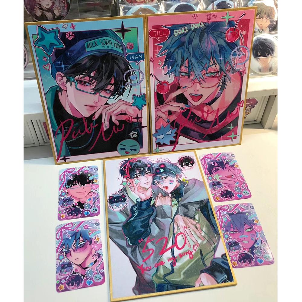 Аниме Alien Stage 3 дюйма Тилл Иван Маленькая карточка Фотокарточки для девочек Подарок для друзей Сделай сам Открытка Закладка Аниме Аксессуары 4 шт./набор