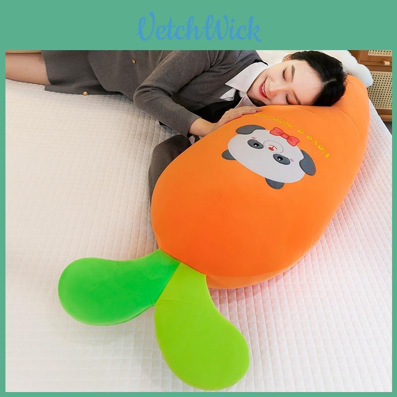 Soft Carrot Cartoon Stuffed Doll For Sleep Comfort And Playtime
