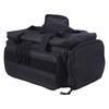 Thick Padded Base Tool Storage Bag Black Color Water Resistant Tool Bag  Outdoor Activities