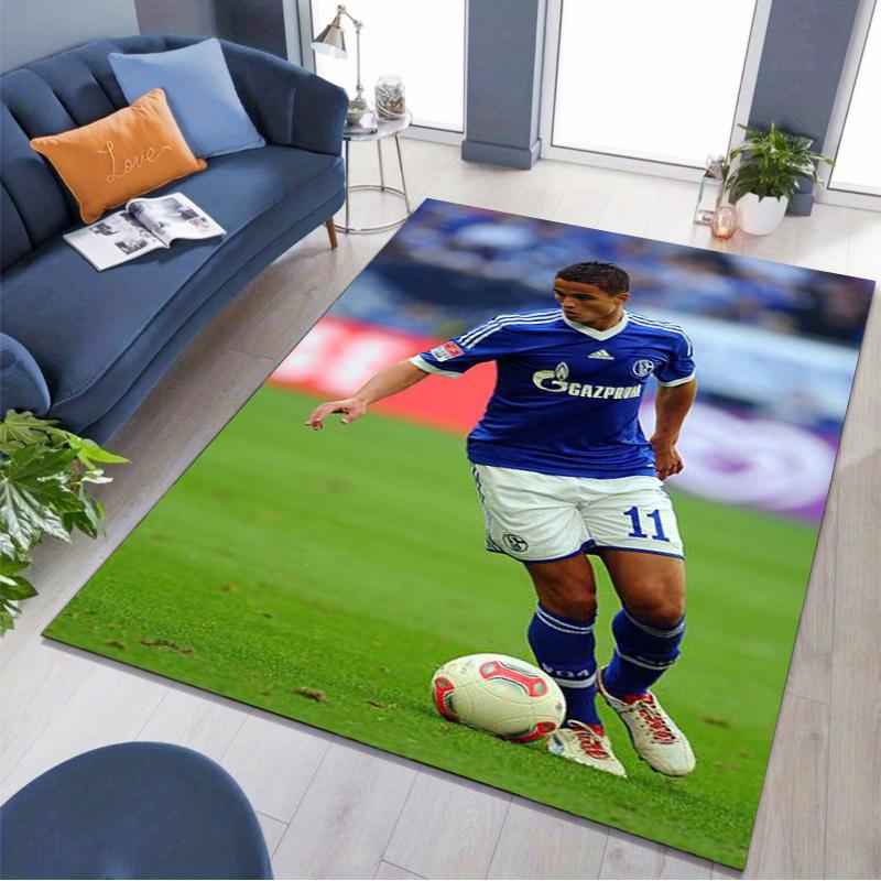 FC Schalke 04 Football Player Rug Non Slip Floor Carpet Living Room Game Room Soccer Fan Home Decor Gift