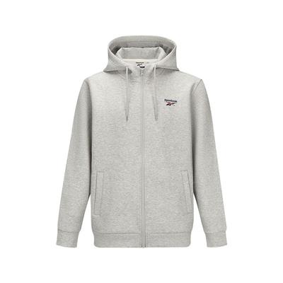 Reebok Удобная повседневная куртка с капюшоном, унисекс, светло-серая 24FRM109UGG3