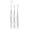 Toothbrush for Kindergarteners 3-5 Years Old Soft Clear 3 Pieces Chikawa TBCR5T-A