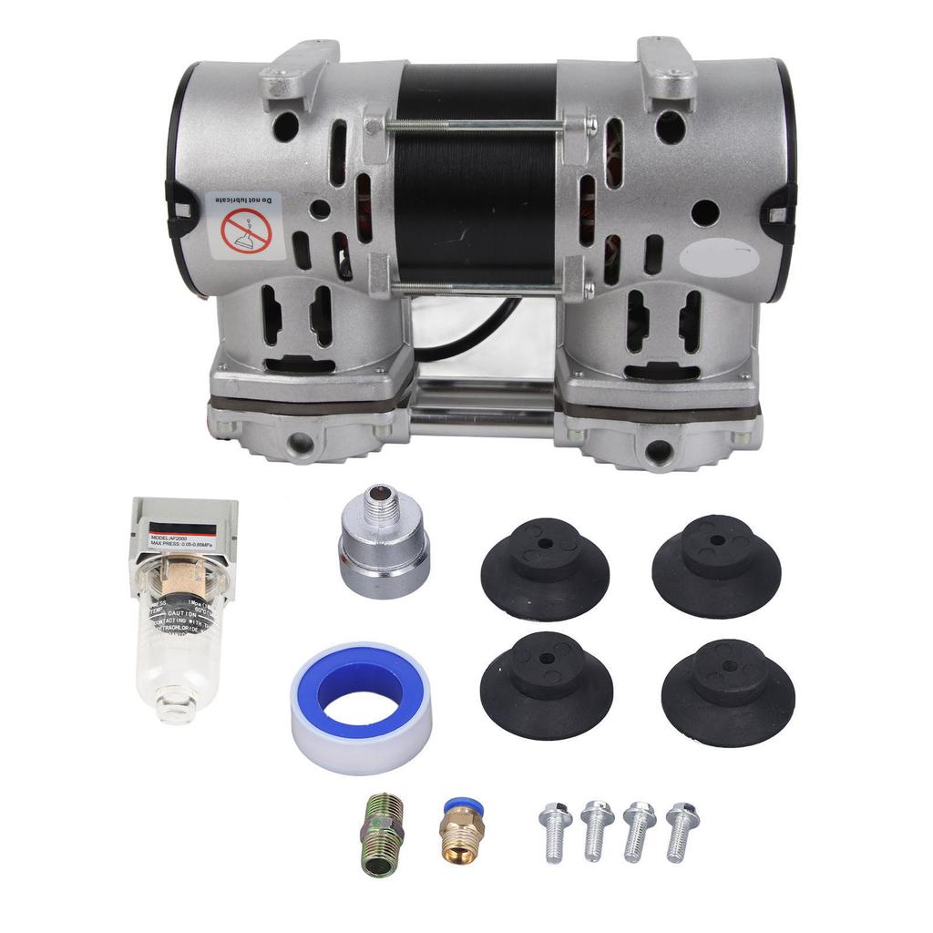 Вакуумный насос безмасляный бесшумный поршневой воздушный мембранный лабораторный промышленный для использования 260 Вт 60 л/мин 220 В