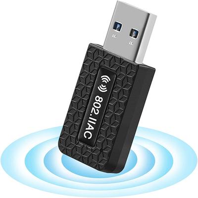 Беспроводной сетевой адаптер 1300 Мбит/с. WiFi-адаптер для ПК/настольного компьютера/ноутбука. WiFi USB 3.0, двухдиапазонный, 2,4 ГГц/5 ГГц. Поддержка Windows XP/7/8/8.1/10, Mac OS.