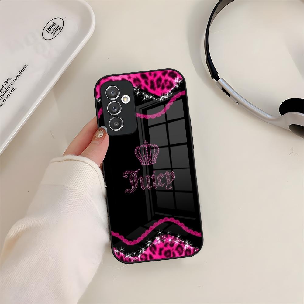 Чехол для телефона J-JuicysS Couture Стеклянный Для Samsung S24 S26 S23 S20 S25 S21 S22 Ultra Fe Plus A05 A06 A16 A26 A36 A56 Coque