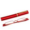 Ultra-Light Mini HD Reading Glasses with Spring Frame and Portable Pen Holder for the Elderly