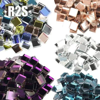 100 г Стеклянная Зеркальная Мозаичная Плитка Насыпью Форма Ромба DIY Ремесло Аксессуар Ручной Работы Домашний Настенный Декор Художественные Принадлежности arte
