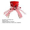 Christmas Tree Topper Hat Collapsible Top Formal Hat with Striped Ribbon
