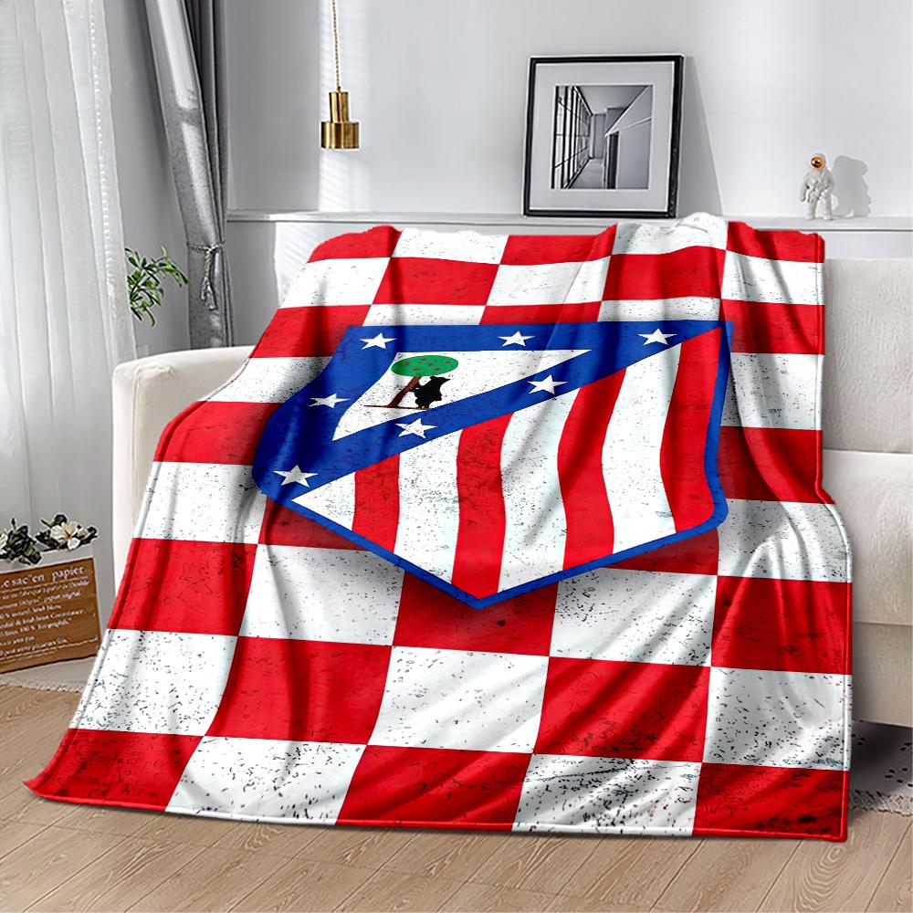 Atletico Madrid Blanket Soft Cozy Great For Seaside Couch Sofa For All Seasons Stylish Decor Suitable For Gifting Relatives And Friends