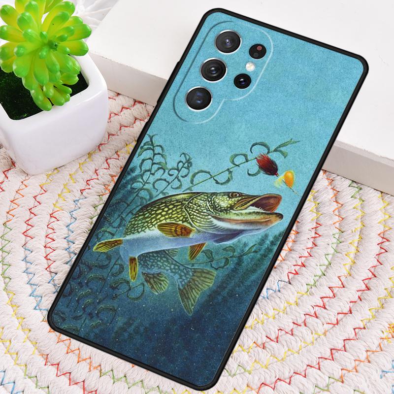 Рыболовная приманка Щука Чехол для телефона из ТПУ для Samsung Galaxy note 10 pro S26 S25 S24 S23 S22 Ultra Plus S21 FE S20 Ударопрочный чехол