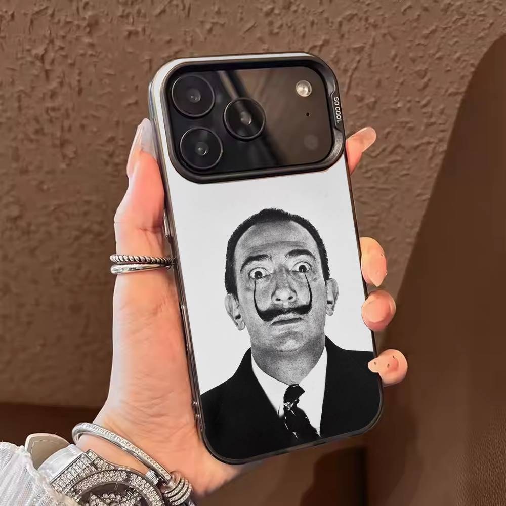 Artist S-Salvador Dalí Phone Case For iPhone 17,16,15,14,13,12,11,Pro Max,Plus Candy Silver Cover