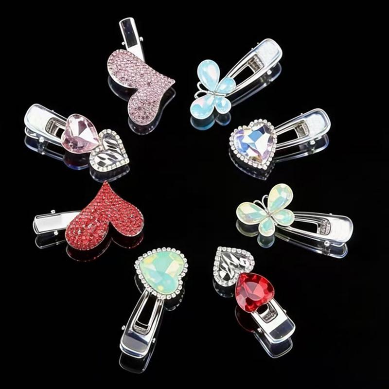 Kiss Jewelry Y2K Розовые Заколки-Бабочки Банты Звезды Сердца Женские Корейские K-pop Аксессуары для Волос