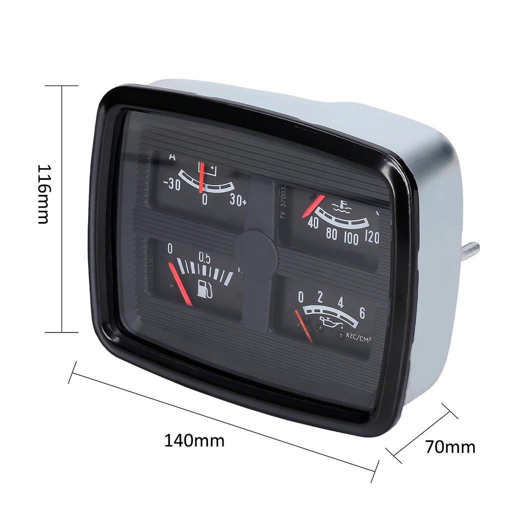 4 в 1 Автомобильный приборный узел Многофункциональный автомобильный указатель уровня топлива Датчик давления масла Вода