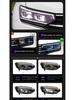 Compatible 19-22 Volkswagen Tayron Headlight Assembly - LED Projector with Daytime Running Lights & Flowing Turn Signals