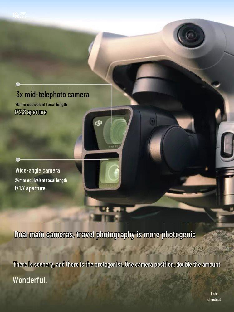 DJI Mavic Air 3 Drone with Bee Dual Camera, Telephoto, Obstacle Avoidance, and HD Mavic 3 Aerial Photography Capabilities