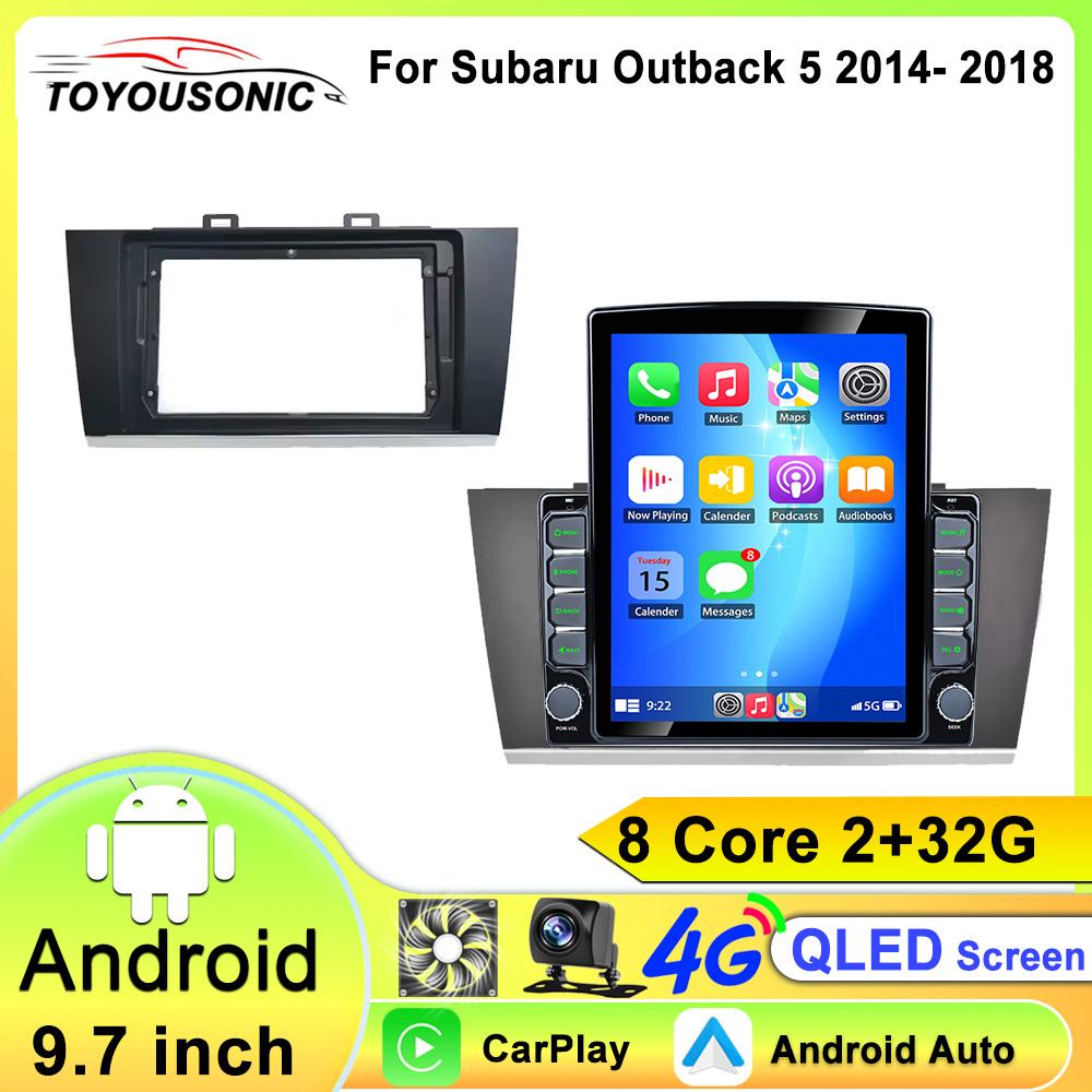 Android 13 для Subaru Outback 5 2014 - 2018 Legacy 6 2014 - 2017 Автомобильный радиоприемник Мультимедиа Видеоплеер Навигация Стерео GPS