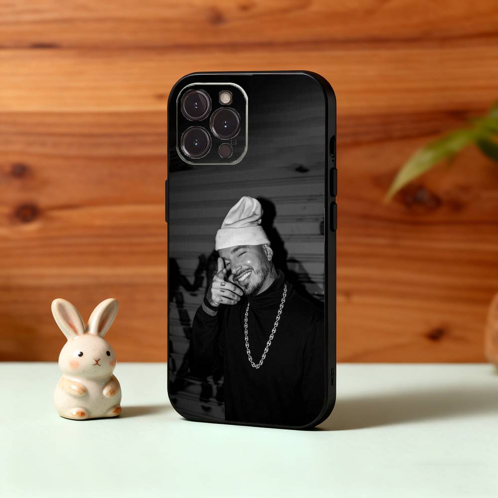 Крутой чехол для телефона J B-BalvinS для iPhone17,16,15,14,13,12,Plus,Pro Max, 5G Другие Мягкий черный чехол