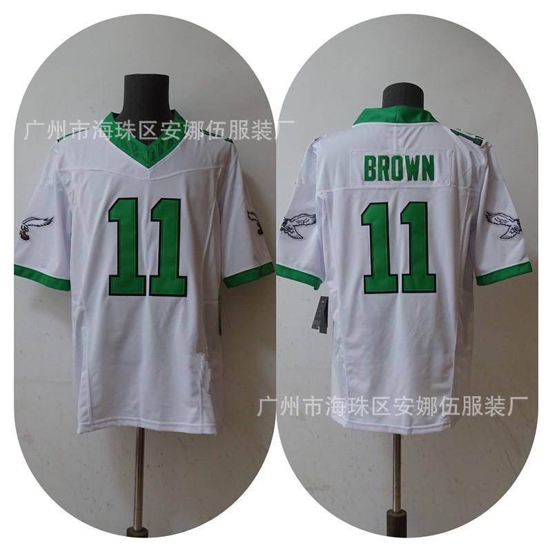 Philadelphia Eagles NFL Football Jersey T-Shirt Embroidered Cotton Sportswear Men Rugby Fan Apparel