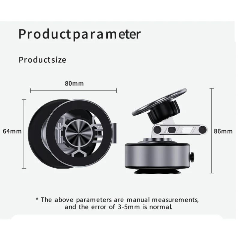 Портативный складной автомобильный магнитный вакуумный адсорбционный кронштейн 360 градусов вращающийся настольный настенный в ванную комнату держатель с электрической присоской для влога