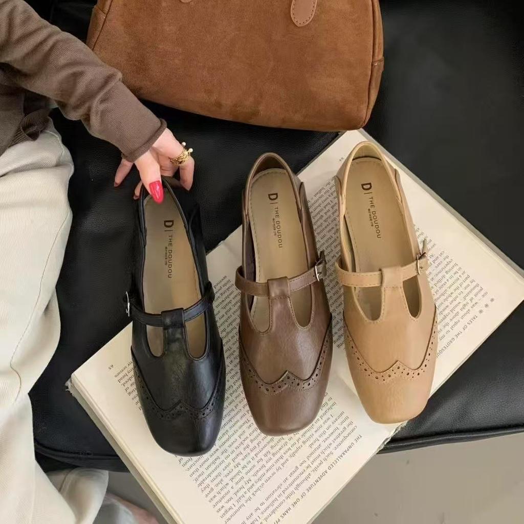 Новый Стиль Мода Женские Плоские Лоферы Повседневные Кроссовки Неглубокие Туфли Мэри Джейн Сандалии Для Ходьбы Кожаные Zapatos De Mujer