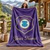 Erzgebirge Aue Custom Name Flannel Blanket Personalized Soft Warm Plush Throw Blanket Customized Gift for Family Friends