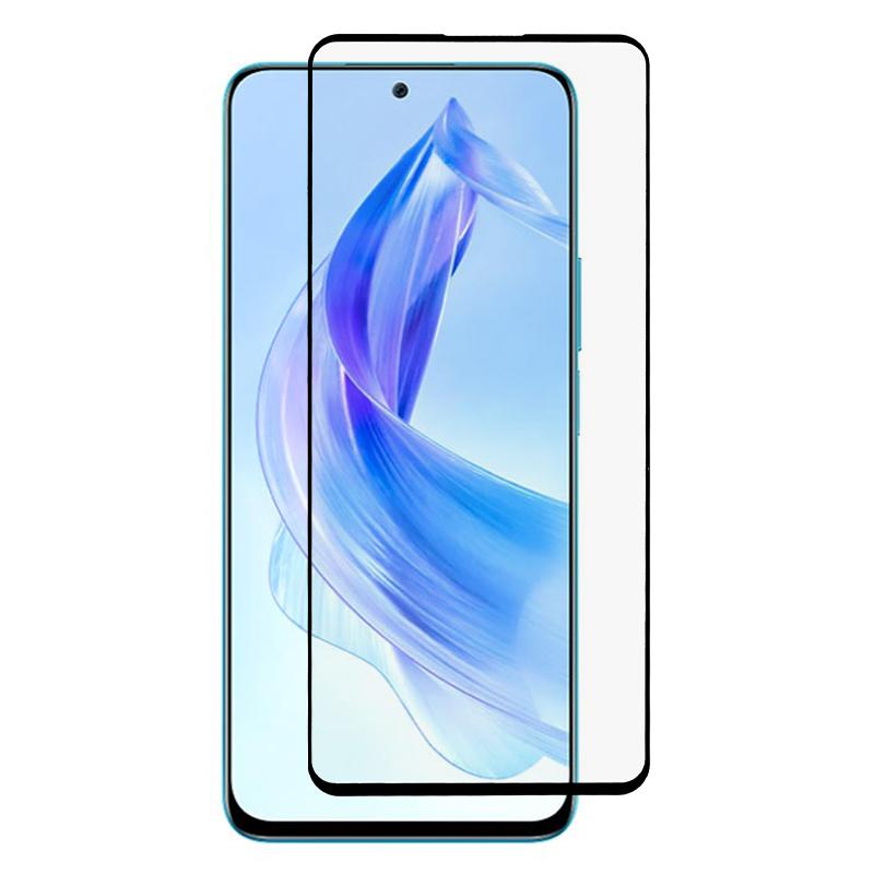 Защитная пленка из закаленного стекла для Honor 90 Lite 5G/X50i 5G, шелкография, полный клей, устойчивая к царапинам, полноэкранная защита