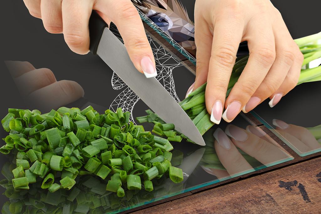 Glass protective plate for the stove 2x45x52 Deer