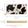 Long Harako Genuine Round Round Card Long Coin Animal Cow Harako Style for Black [leo&aoi] Wallet, Style, Leather, Leather, Zipper, Wallet, Storage,