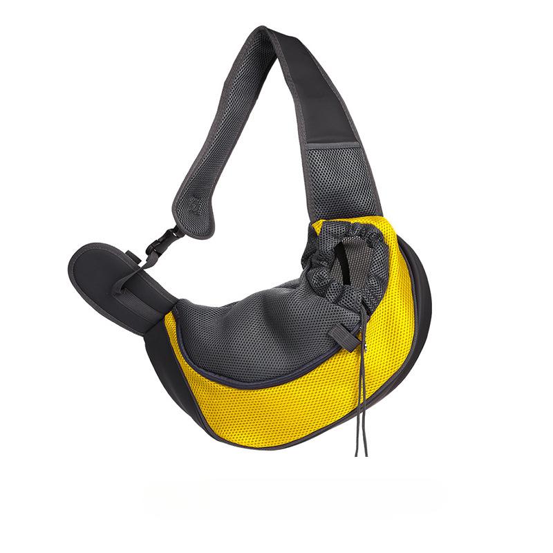 Portable Pet Front Bag Dog Backpack Mesh Breathable Pet Shoulder Bag Outgdoor Travel Puppy Carrier Slings Handbag Tote Pouch