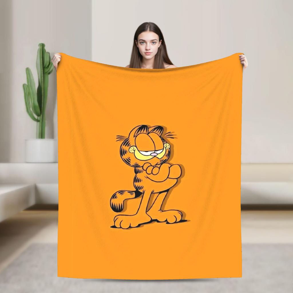 G-Garfields Blanket  Soft Novelty Plush Throw Blanket For Children Living Room Flannel Bedspread Bed Cover