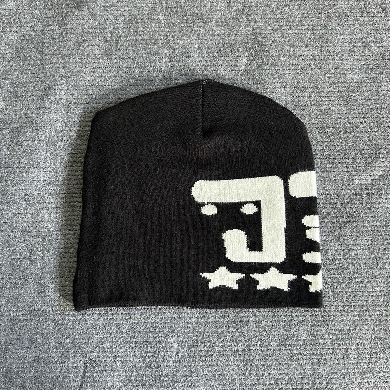 Вязаная теплая шапка с буквенным принтом в стиле Y2K для осени и зимы для мужчин и женщин