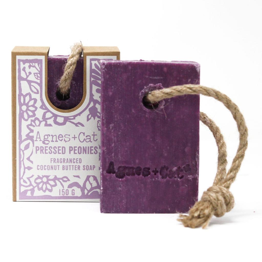 Soap On A Rope Bar - Pressed Peonies