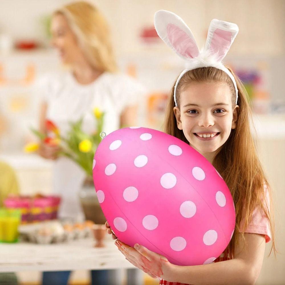 Забавные надувные пасхальные яйца большого размера, пасхальный надувной шар, милое пасхальное гигантское яйцо
