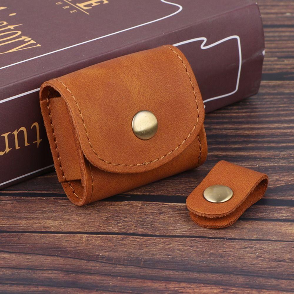 Waterproof Leather Data Cable Storage Box Mini Mini Coin Purse Key Holder Headphone Bag Travel