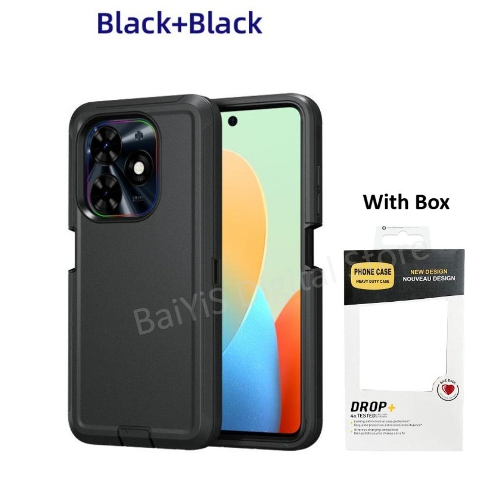 OTT Defender 3-слойный защитный чехол для Tecno Spark 10C 10 Pro 20 Pro 20C 30C 40C 40 G0 2025 2025 2025 Ударопрочный гибридный чехол