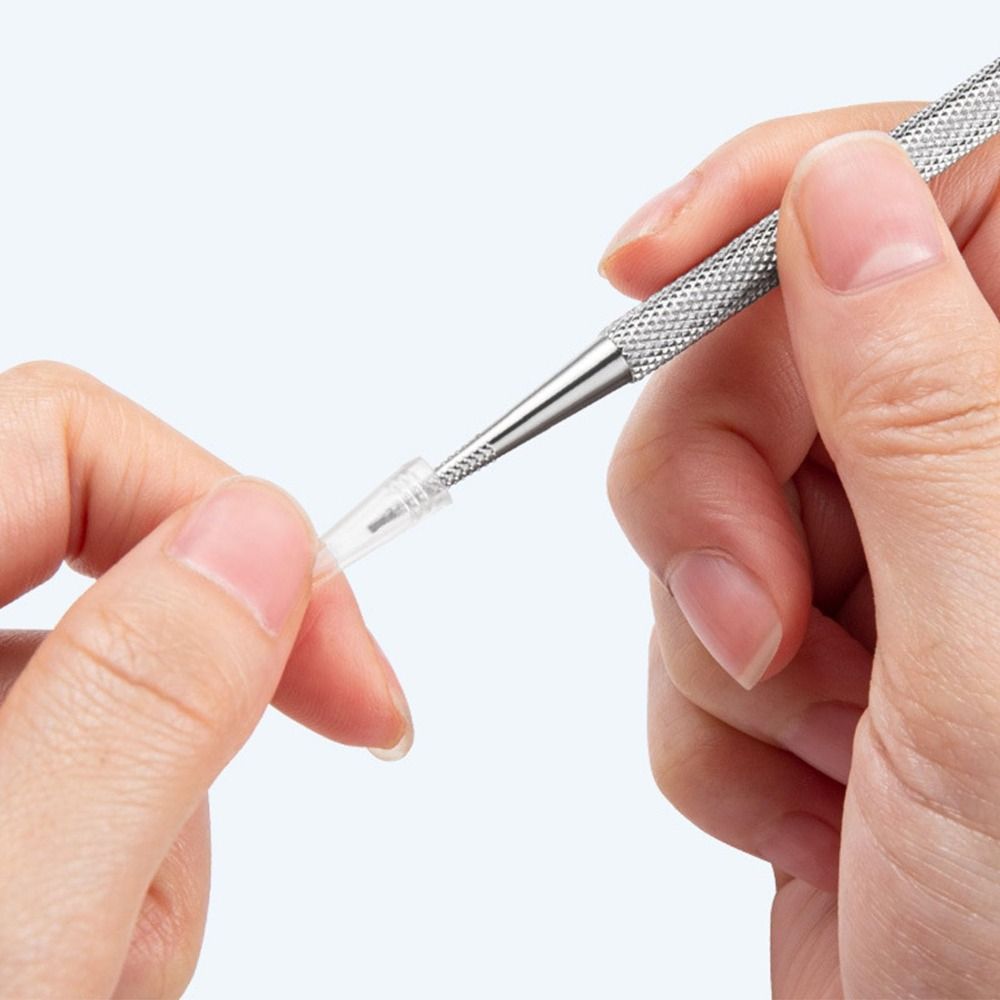 Stainless Steel Cuticle Pusher Double Ended Manicure Stick New Nail Dotting Pen Nail