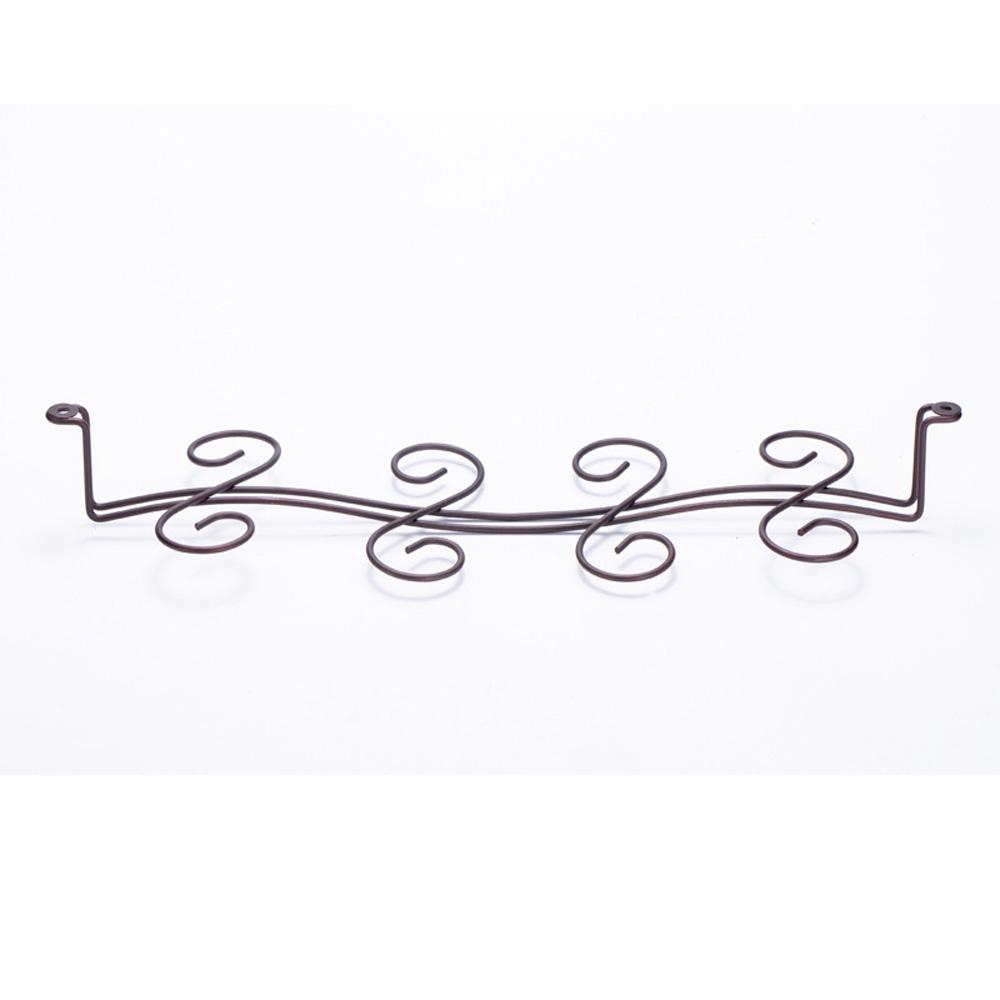 Iron Goblet Storage Shelf Cabinet Organizer Wine Glass Rack Cup Hanger Stemware Holder Hanging Rack