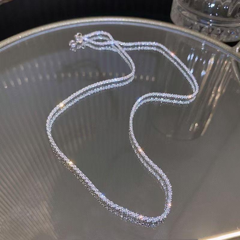 Цыганская Звезда Сверкающее Ожерелье Высокий Уровень Личности Нишевое Простое Блестящее Однотонное Цепочка-Колье Цепочка на Ключицу Цепочка на Шею Женская