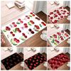 Cherry Printing Non-Slip Small Rug Waterproof Easy To Clean Floor Mat for Indoor Outdoor Use Durable Home Decoration Beautiful