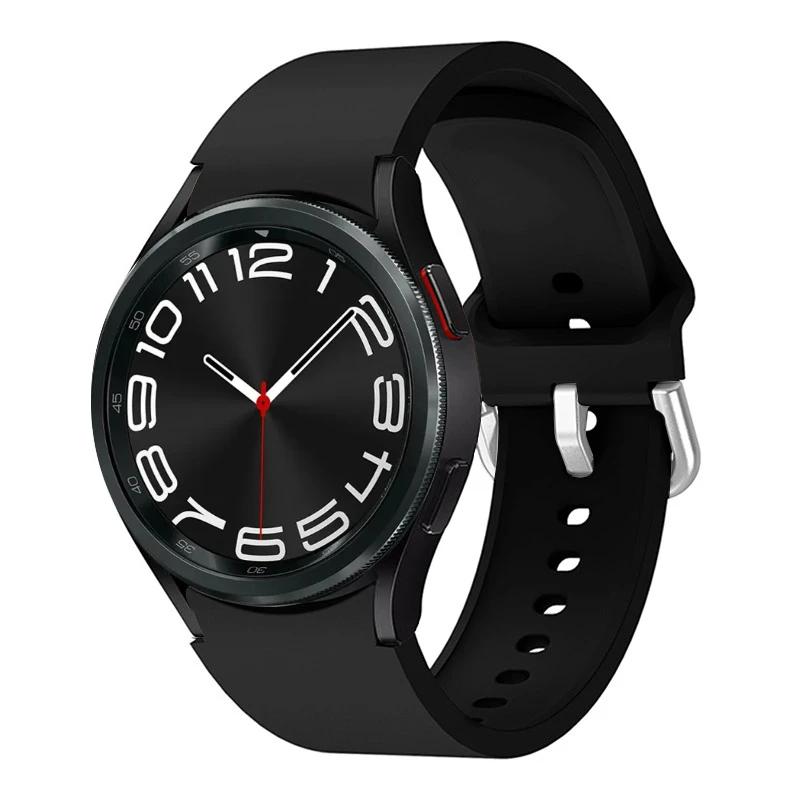 Силиконовый ремешок без зазоров для Samsung Galaxy Watch 7/6/5/4 44мм 40мм 5Pro 45мм Браслет Galaxy 6 Classic 47мм 43мм 46мм Correa