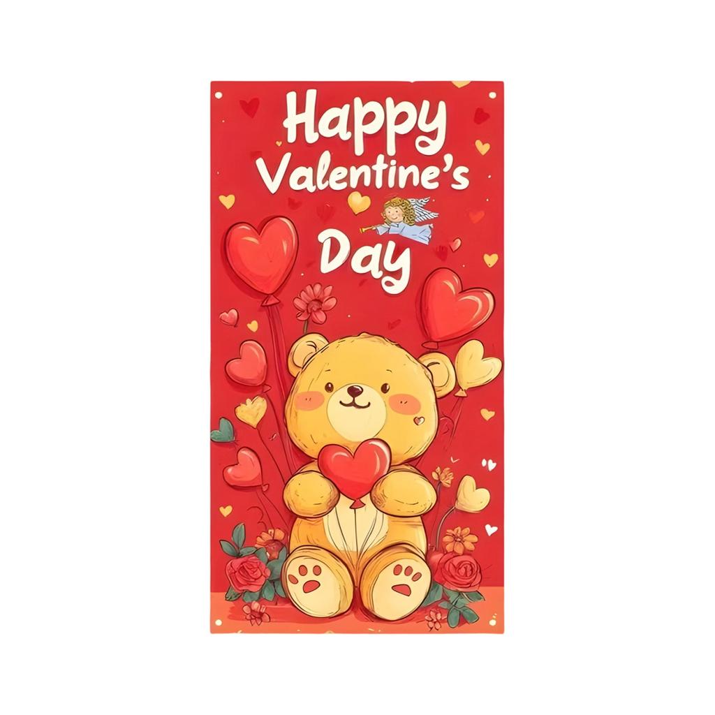 Valentine's Day Door Curtain Decoration Party Atmosphere Love Hanging Flag Decoration Door Frame Door Cover