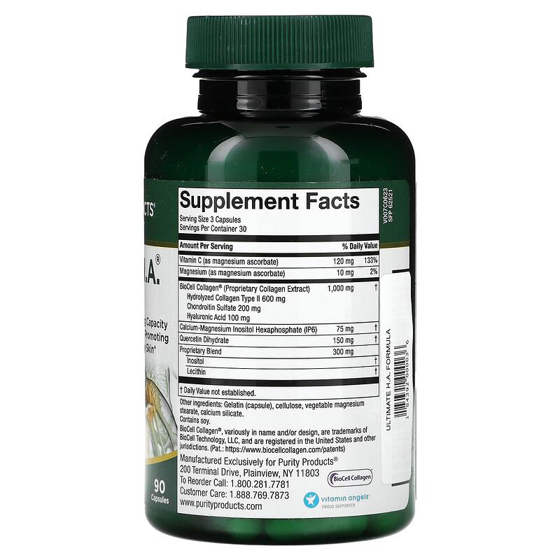 Ultimate H.A. Formula, 90 Capsules