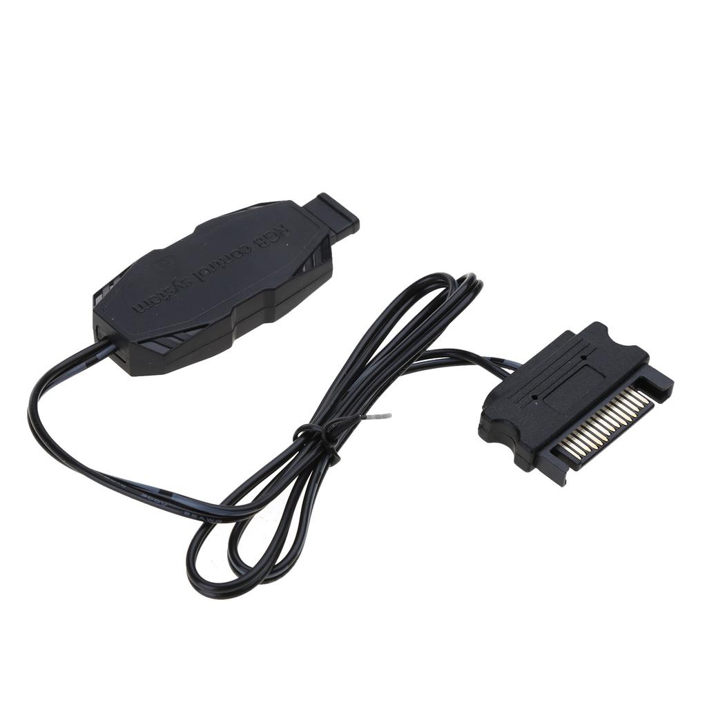 Кабель контроллера RGB для ПК 5 В 12 В ARGB ЦП для корпусного вентилятора Светодиодная лента Лампа Бар Водяное охлаждение Управление AURA Питание Sata/Molex