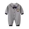 Baby Formal Long Sleeve Ceremony Dress for Baby Wedding First Meal Shrine Visit Mum&nny Boys, Romper, Outfit, Ceremony,