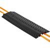 Drop Over Cable Cover, 7,938 kg/Axle Load Capacity, Heavy Duty Cable Hose Protector Ramp, Floor Cord Cover, for High Walking Traffic Areas, Indoor,